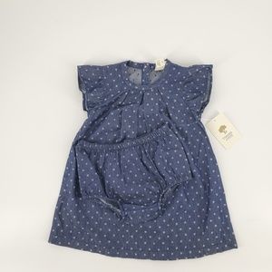 Tucker + Tate Baby Chambray Star Dress w/ Bloomer